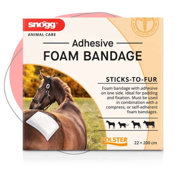 Snögg Animal Care Schaumstoff Polster Bandage Adhesive  22cm x 2m