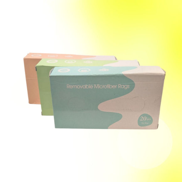 Mikrofasertuch Spenderbox, 20 Tücher, farblich sortiert