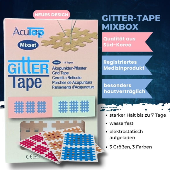 GITTER Tape AcuTop Akupunkturpflaster Mixset