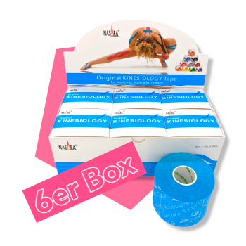 Nasara KINESIOLOGIE Tape 5 cmx5 m, 6er Pack
