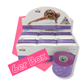 Nasara KINESIOLOGIE Tape 5 cmx5 m, 6er Pack