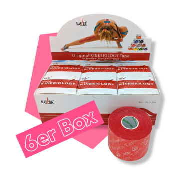 Nasara KINESIOLOGIE Tape 5 cmx5 m, 6er Pack