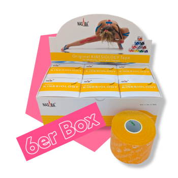 Nasara KINESIOLOGIE Tape 5 cmx5 m, 6er Pack