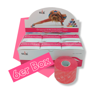 Nasara KINESIOLOGIE Tape 5 cmx5 m, 6er Pack