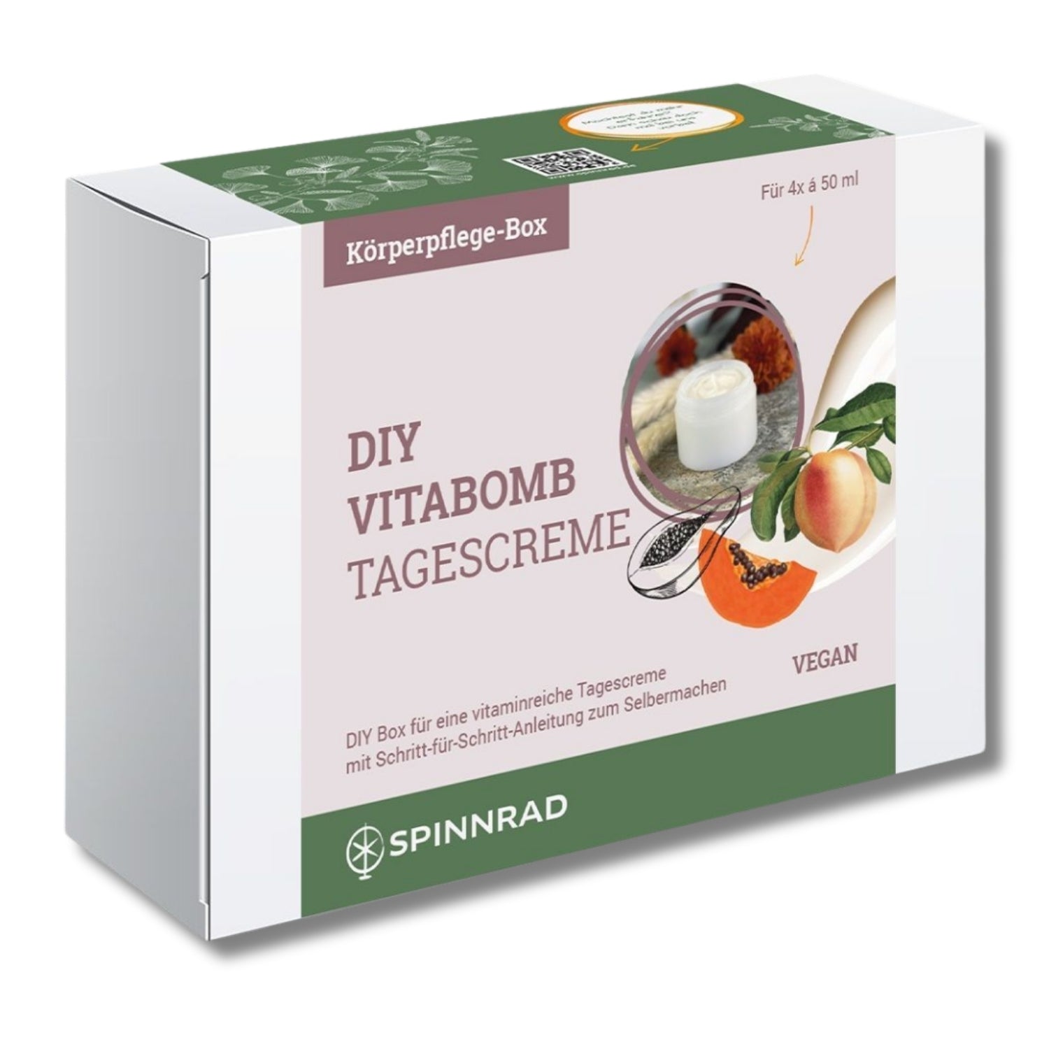 Spinnrad DIY Box VitaBomb Tagescreme