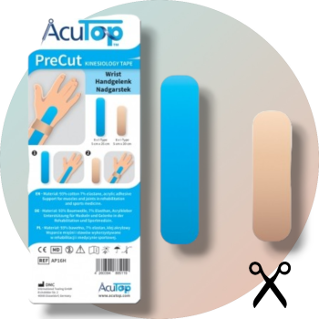 AcuTop PreCut Kinesiology Tape für das Knie, 8 Tapeanlagen