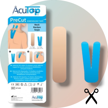 AcuTop PreCut Kinesiology Tape für das Knie, 8 Tapeanlagen