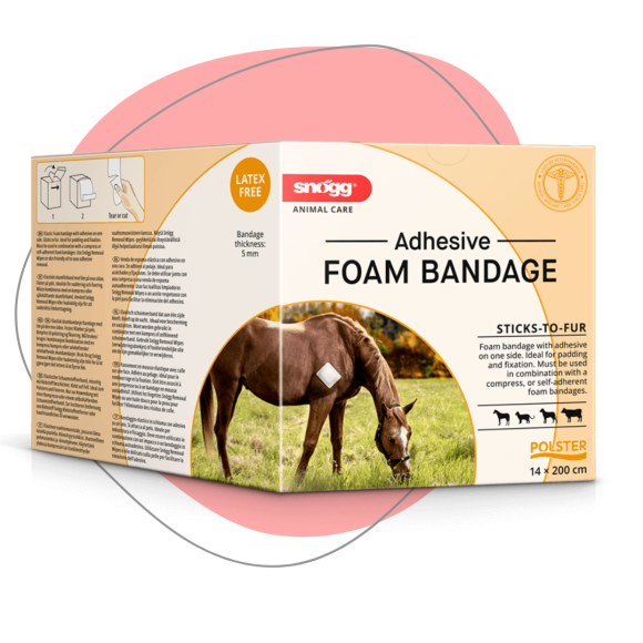 Snögg Animal Care Schaumstoff Polster Bandage Adhesive  14cm x 2m
