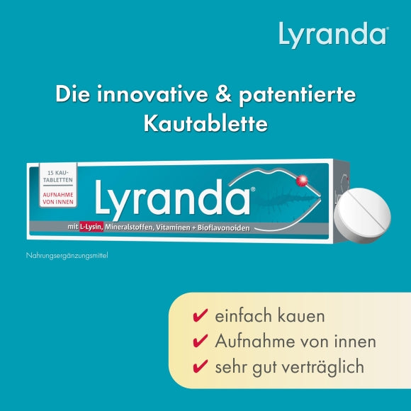 Lyranda - Die innovative und patentierte Kautablette