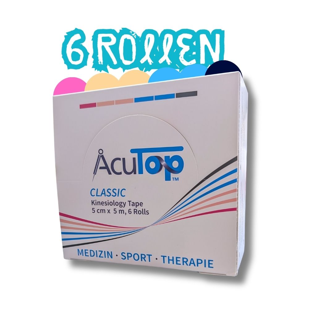 AcuTop Classic Kinesiologie Tape 6er Set