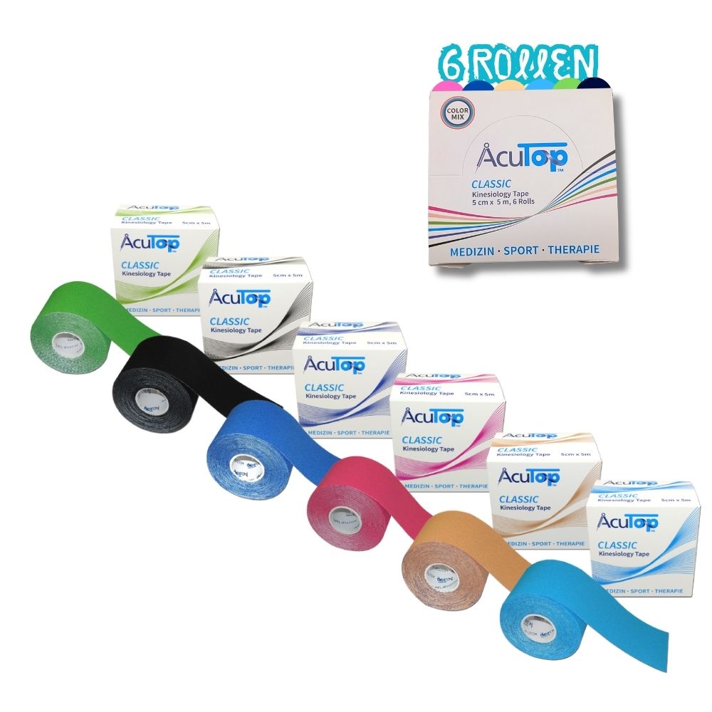 AcuTop Classic Kinesiologie Tape 6er Starter Set