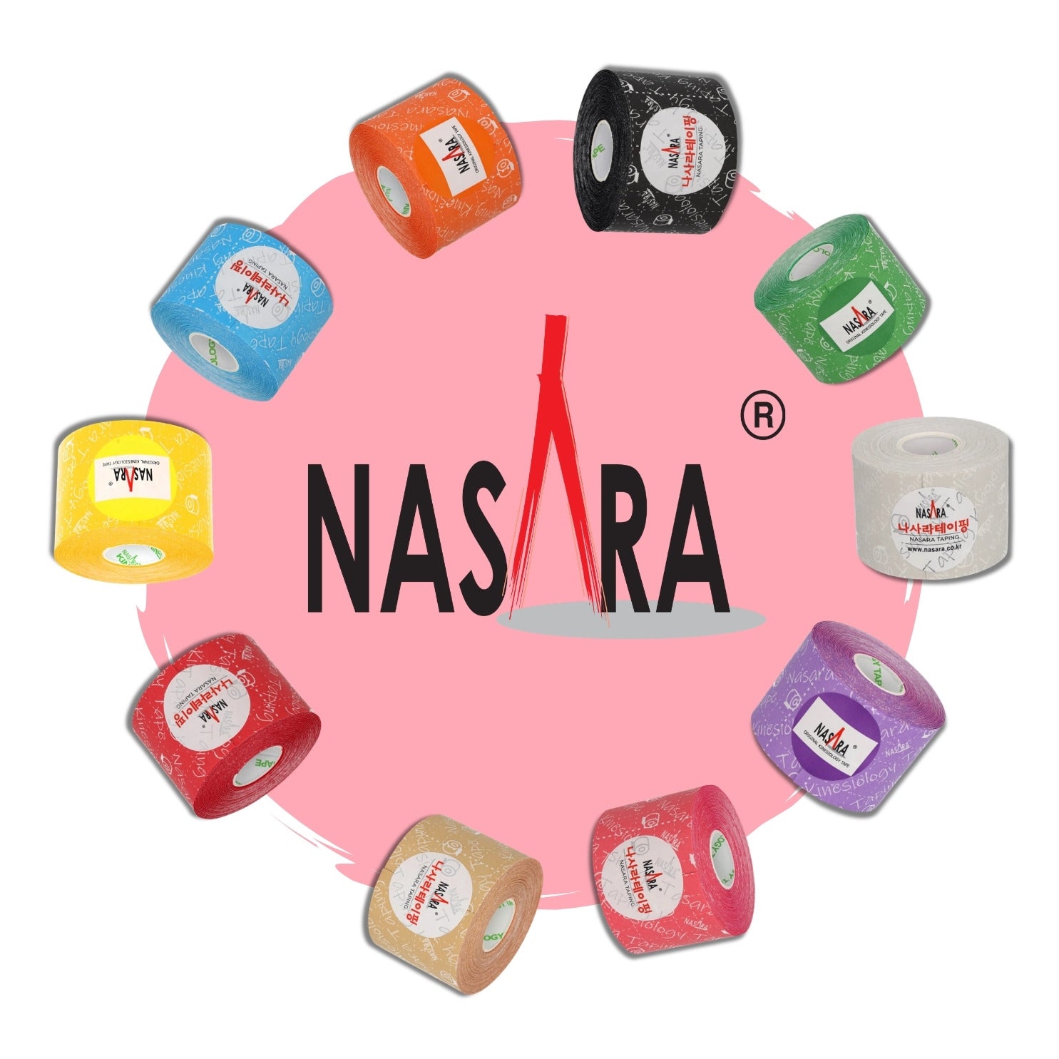 Nasara KINESIOLOGIE Tape 5 cmx5 m