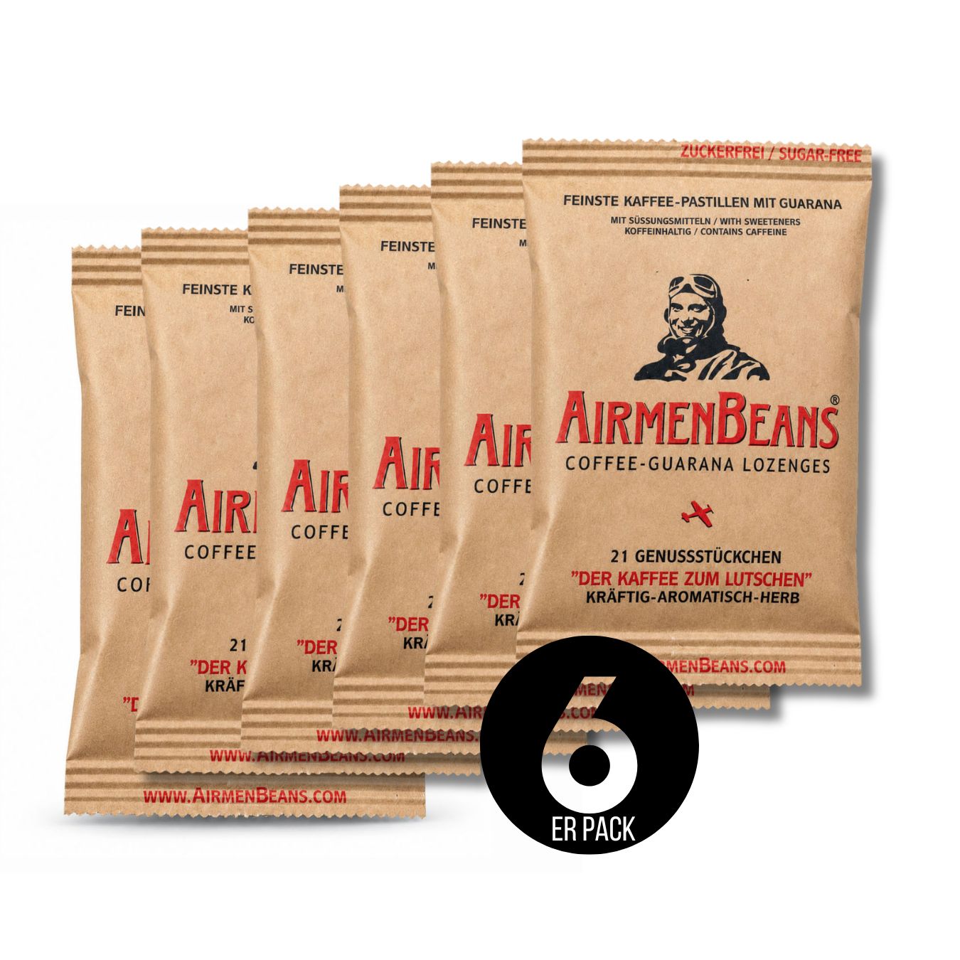 AirmenBeans feinste Kaffee Pastillen mit Guarana