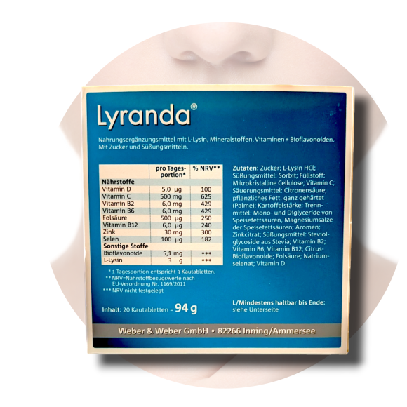 Lyranda - Die innovative und patentierte Kautablette