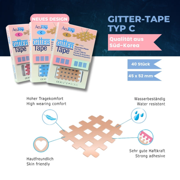 GITTER Tape AcuTop Akupunkturpflaster Typ C