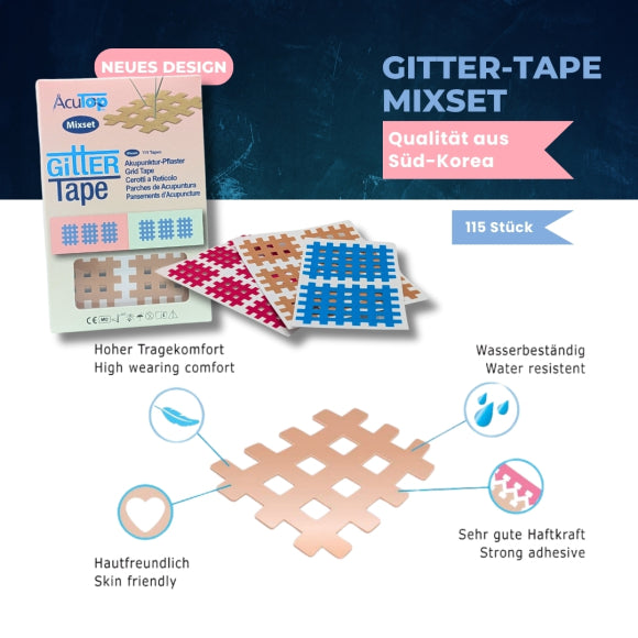 GITTER Tape AcuTop Akupunkturpflaster Mixset