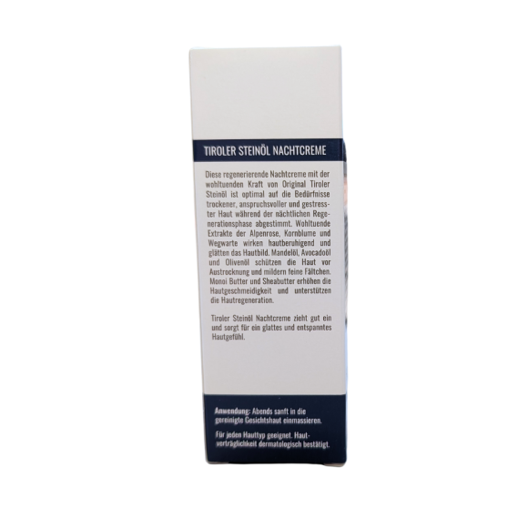 Tiroler Steinöl regenerierende Nachtcreme, 50ml