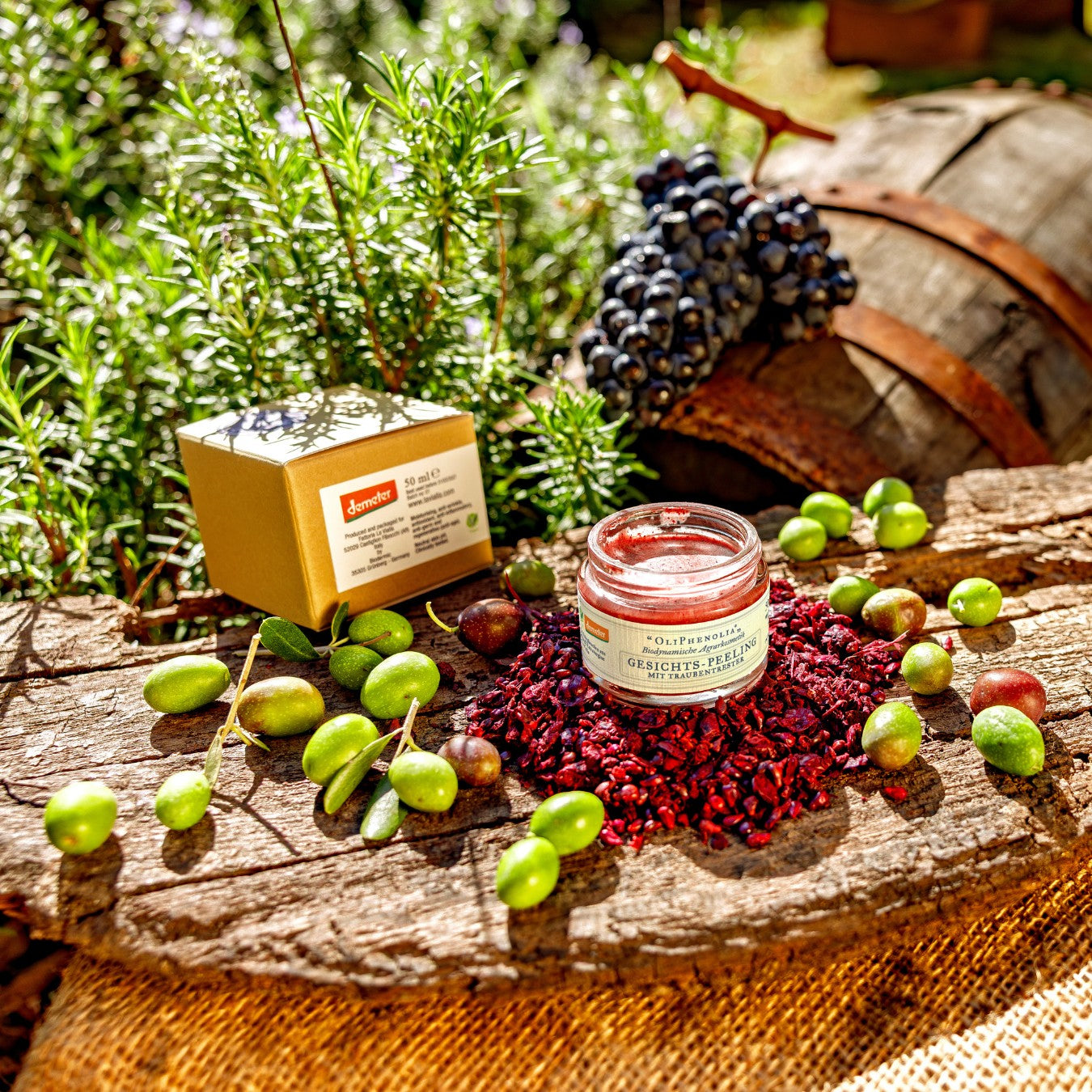 OliPhenolia biodynamische Kosmetik Gesichts-Peeling