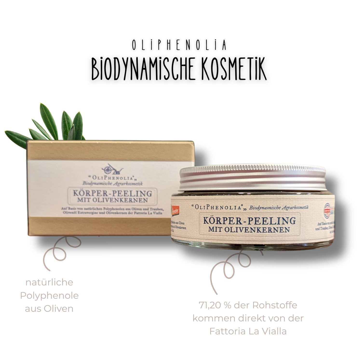 OliPhenolia biodynamische Kosmetik Körper-Peeling