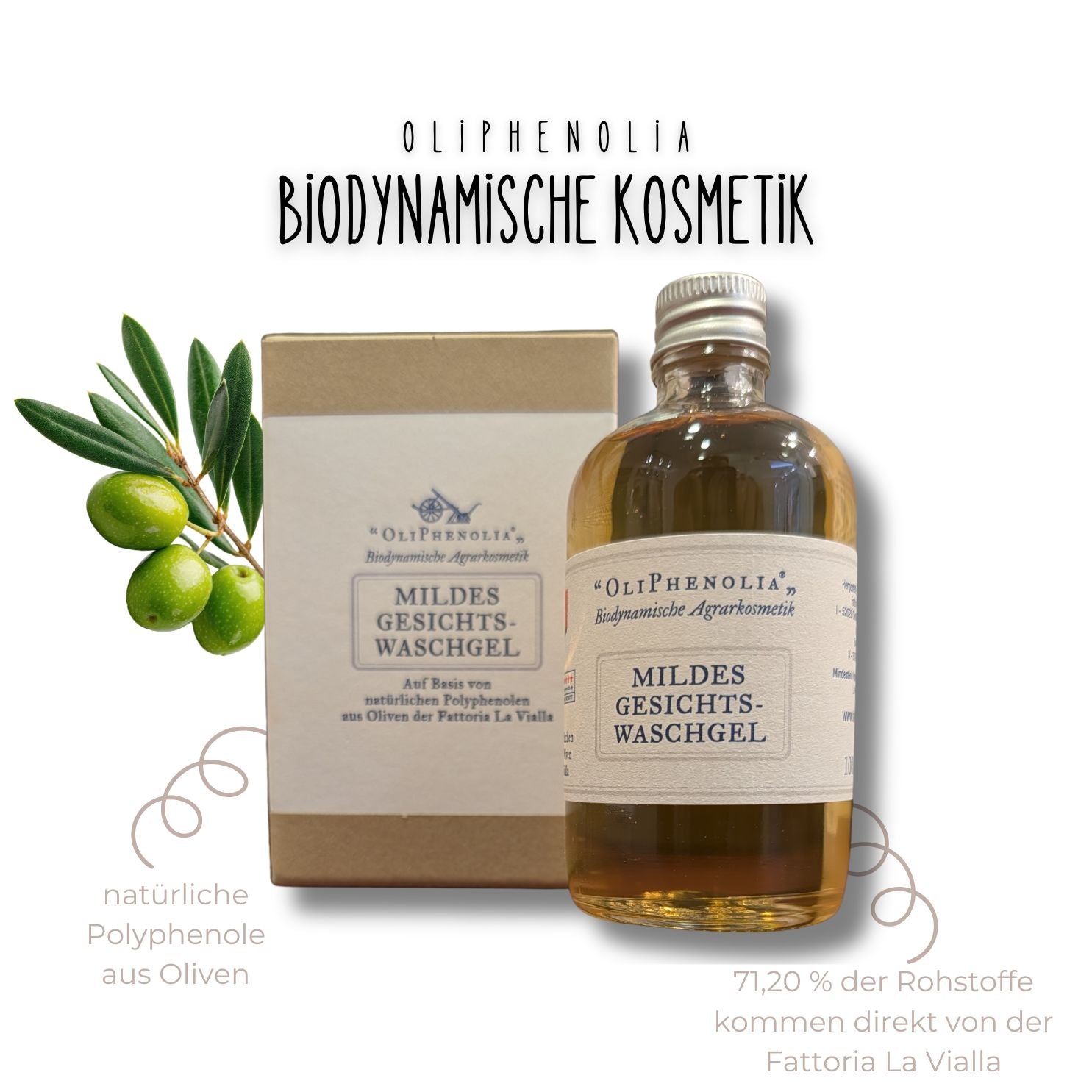 OliPhenolia biodynamische Kosmetik Mildes Gesichtswaschgel