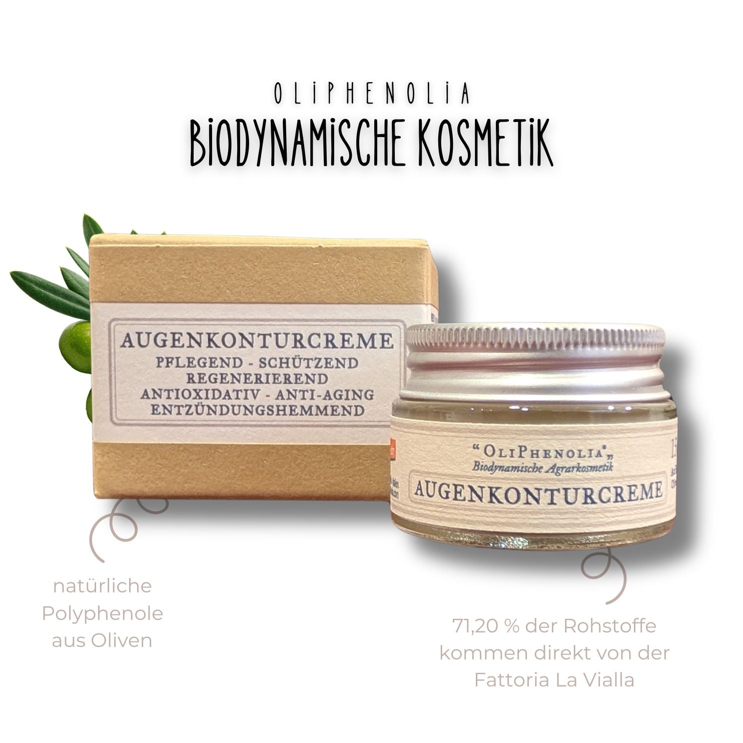 OliPhenolia biodynamische Kosmetik Augenkonturcreme