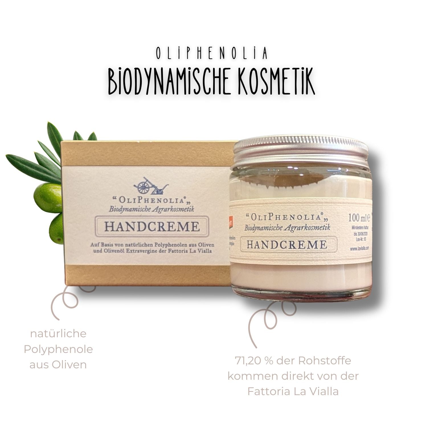 OliPhenolia biodynamische Kosmetik Handcreme