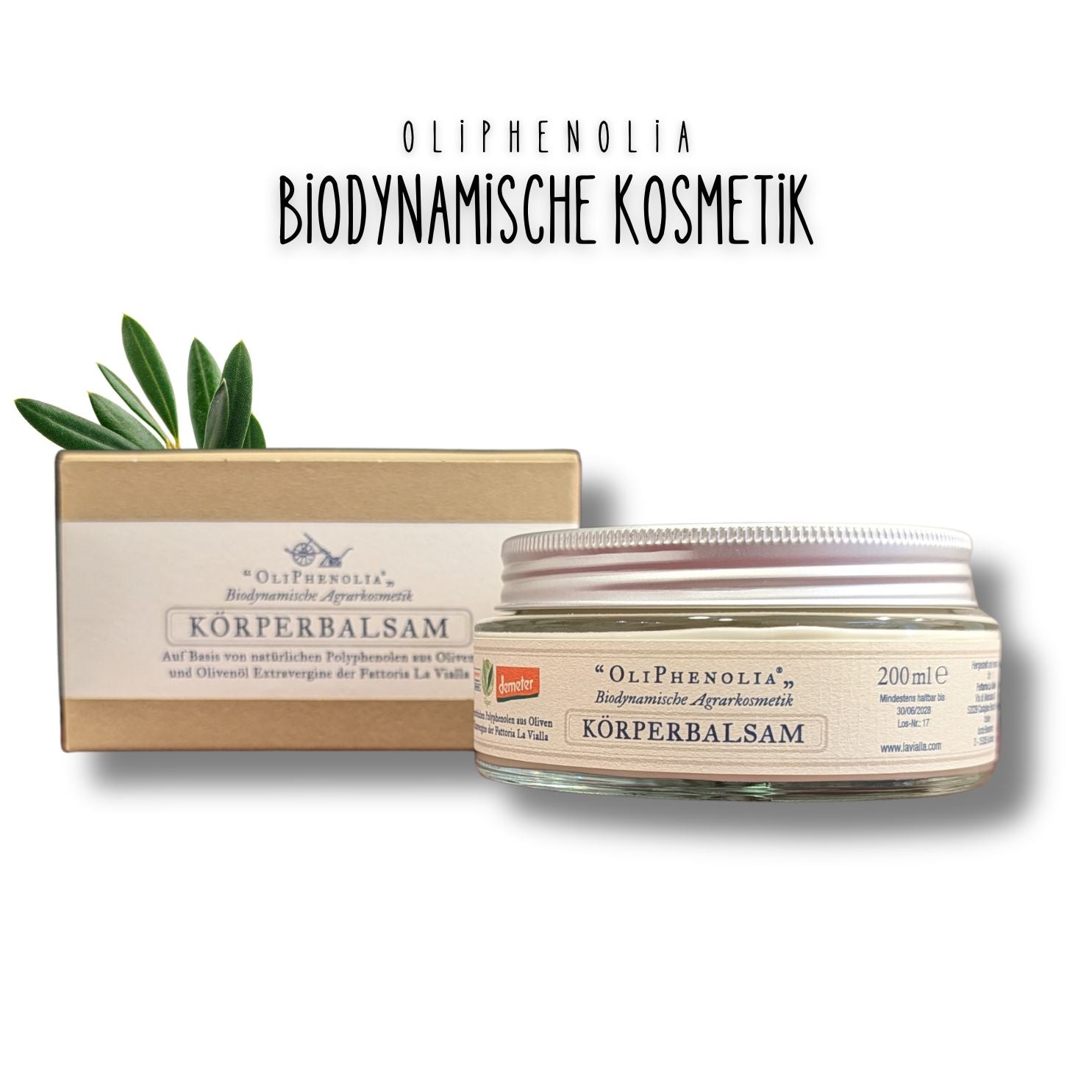 OliPhenolia biodynamische Kosmetik Körperbalsam