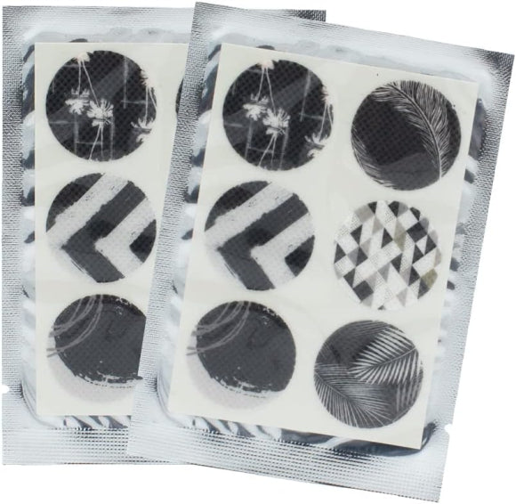 Mückenschutz Sticker Dark, 12er Pack