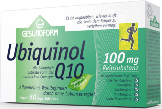 Gesundform Ubiquinol Q10 100mg, 60 Vega-Soft-Caps