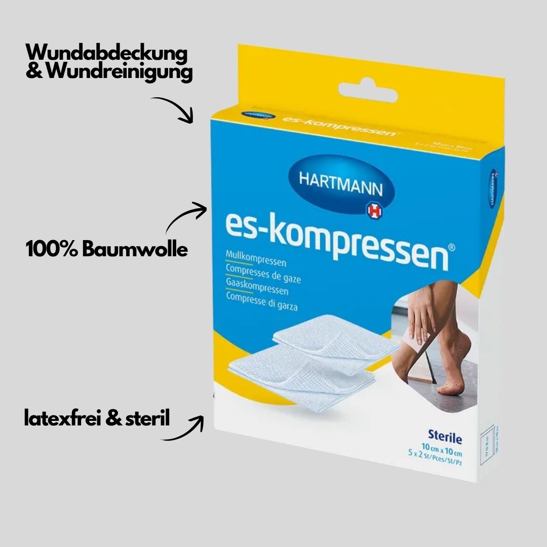 ES Kompressen steril 10 x 10 cm 17-fädig