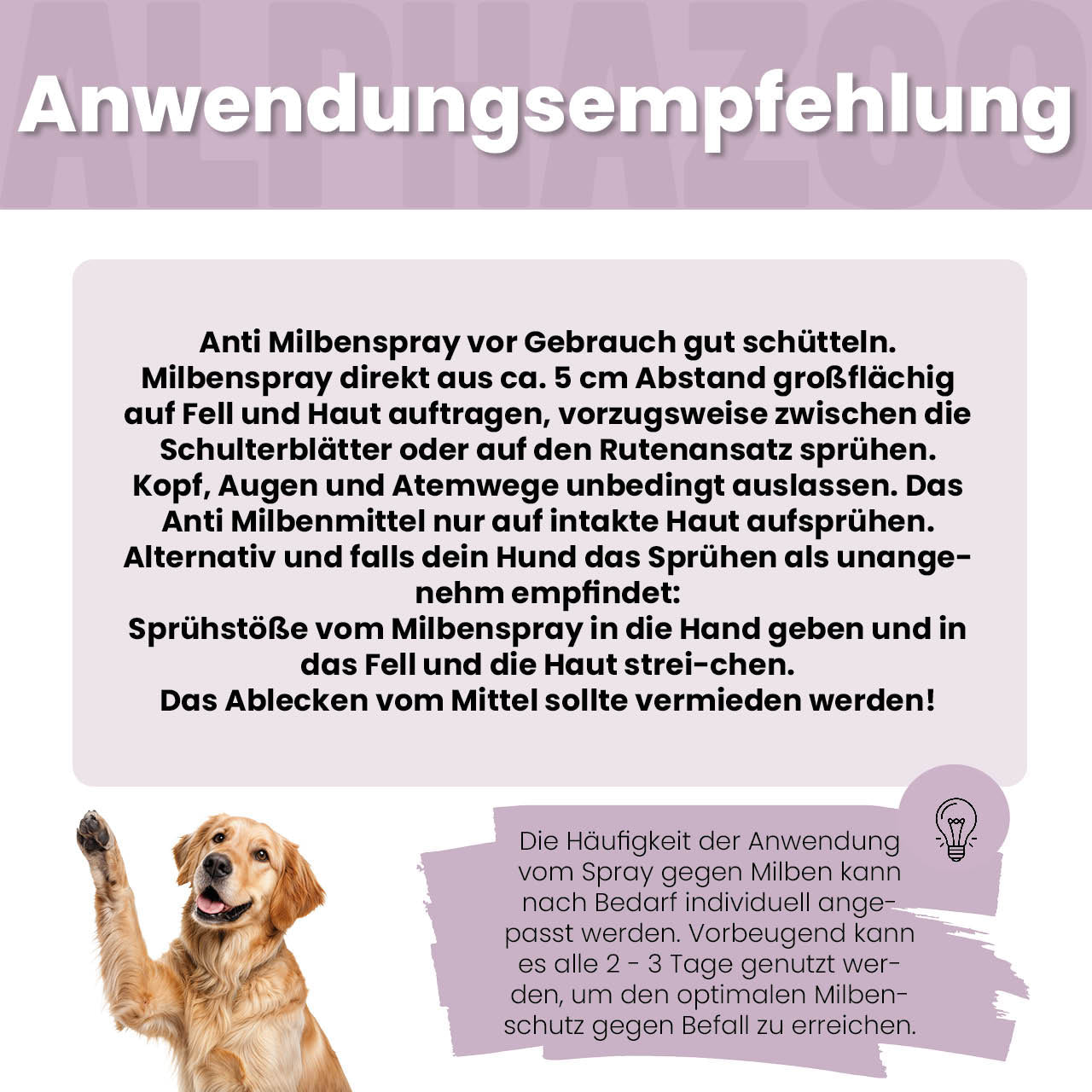 MilbHunter Milbenspray für Hunde