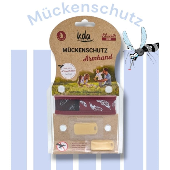 Mückenschutzarmband für Erwachsene, rot