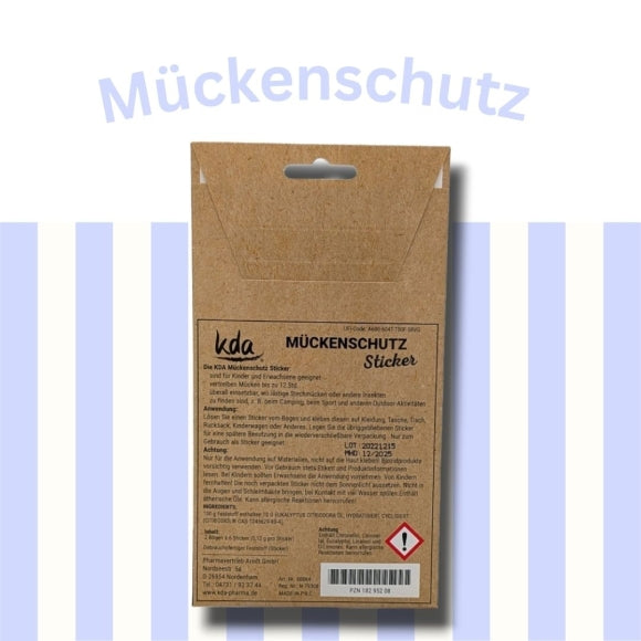 Mückenschutz Sticker Dark, 12er Pack