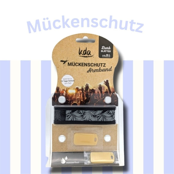 Mückenschutzarmband für Erwachsene, schwarz