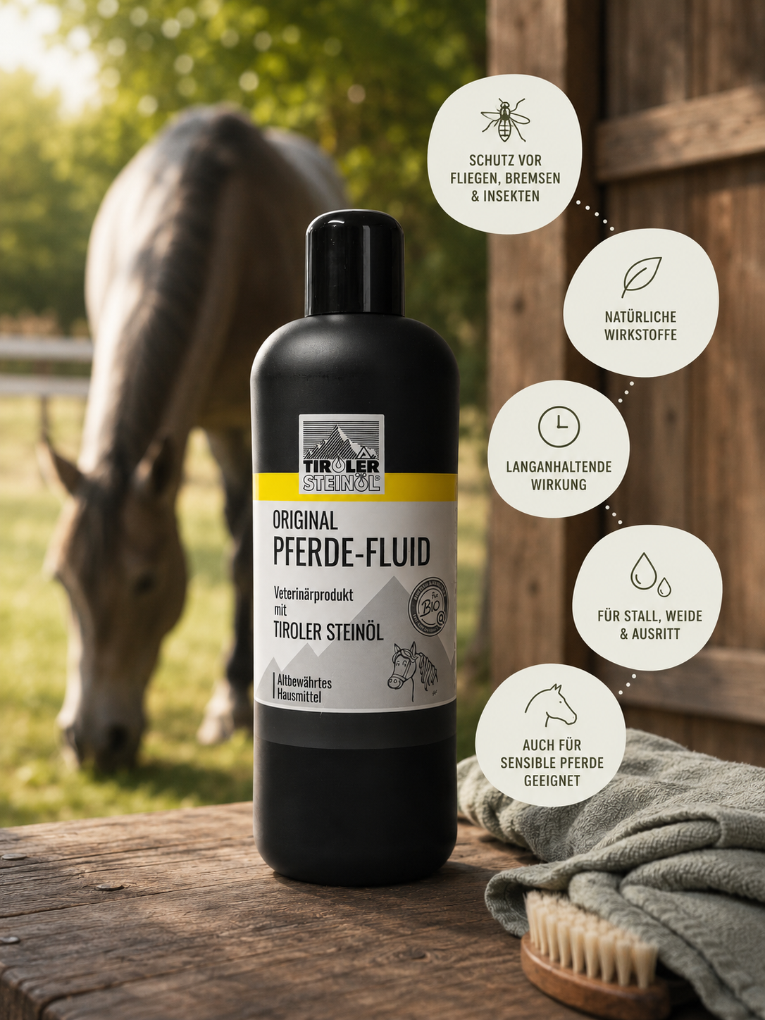 Tiroler Steinöl Pferde Fluid